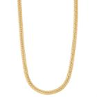 Men's Sterling Silver Herringbone Chain Necklace, Size: 22, Yellow