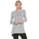 Women's Sonoma Goods For Life&trade; Crewneck Tunic, Size: Medium, Silver