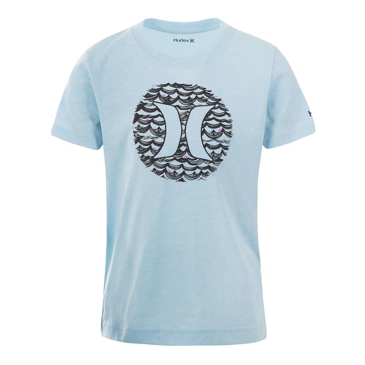 Boys 4-7 Hurley Waves Graphic Tee, Size: 7, Light Blue
