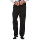 Big & Tall Croft & Barrow&reg; Classic-fit No-iron Stretch Pleated Dress Pants, Men's, Size: 46x32, Black
