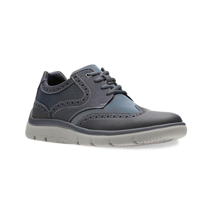 Clarks Tunsil Men's Wingtip Oxford Shoes, Size: Medium (10.5), Dark Blue