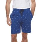 Men's Chaps Printed Knit Sleep Shorts, Size: Medium, Med Blue