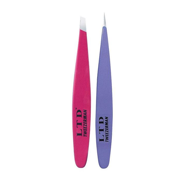 Tweezerman Mini Slant And Point Tweezer Set, Multicolor
