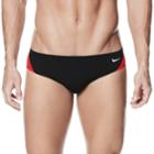 Men's Nike Surge Poly Performance Swim Briefs, Size: 34, Med Red