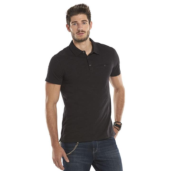 Big & Tall Rock & Republic Core Slubbed Polo, Men's, Size: 3xl, Black