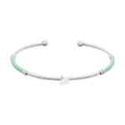 Lc Lauren Conrad Thread Wrapped Cubic Zirconia Cuff Bracelet, Women's, Lt Green