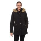 Women's Fleet Street Quilted Stadium Jacket, Size: Small, Black