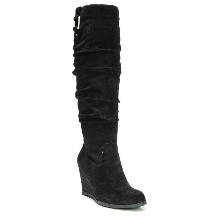 Dr. Scholl's Poe Women's Wedge Boots, Size: 6 Wc, Black