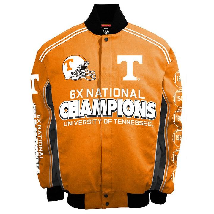 Men's Franchise Club Tennessee Volunteers Commemorative Varsity Jacket, Size: Xl, Lt Orange