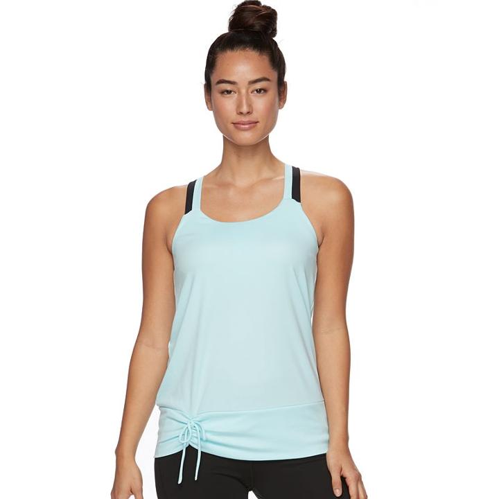 Women's Gaiam Elevate Yoga Tank, Size: Large, Grey (charcoal)