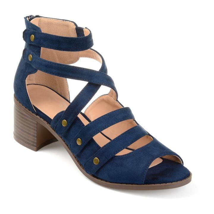 Journee Collection Arbor Women's High Heel Sandals, Size: 5.5 Med, Blue