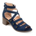 Journee Collection Arbor Women's High Heel Sandals, Size: 5.5 Med, Blue