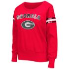 Women's Campus Heritage Georgia Bulldogs Wiggin' Fleece Sweatshirt, Size: Xxl, Dark Red