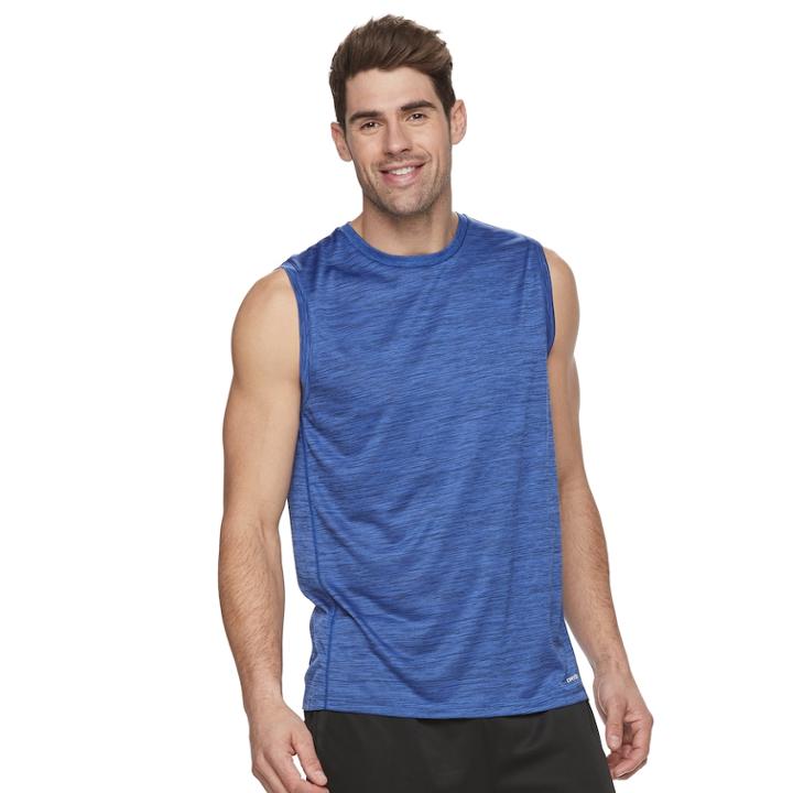 Men's Tek Gear&reg; Dry Tek Muscle Tee, Size: Large, Med Blue
