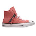 Kids' Converse Chuck Taylor All Star Pull Zip High Top Shoes, Size: 5, Light Pink