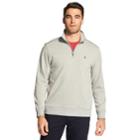Men's Izod Advantage Sportflex Performance Stretch Fleece Quarter-zip Pullover, Size: Xl, Grey