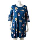 Plus Size Lc Lauren Conrad Bell Sleeve Dress, Women's, Size: 1xl, Blue (navy)