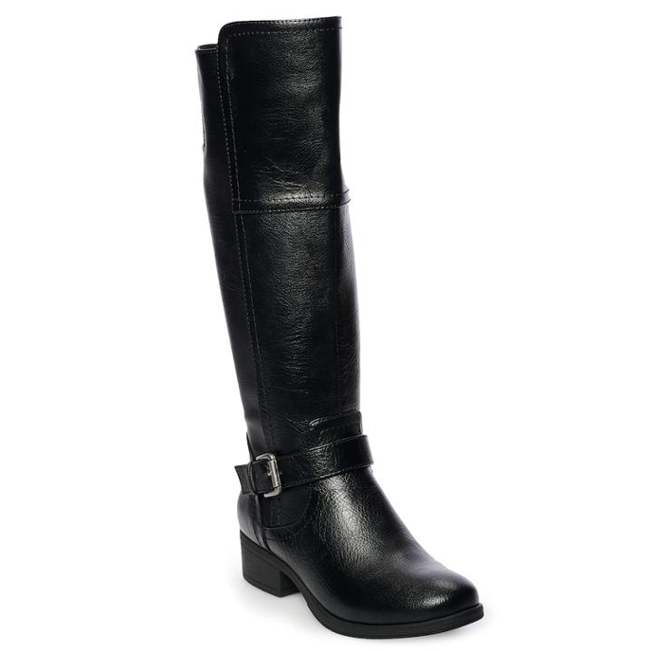 Croft & Barrow&reg; Armor Women's Riding Boots, Size: 8.5 Ww Wc, Black