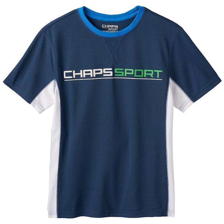 Boys 4-7 Chaps Sport Pieced Knit Tee, Boy's, Size: 5, Blue