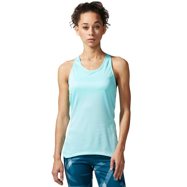 Women's Adidas Response Cup Running Tank, Size: Small, Turquoise/blue (turq/aqua)