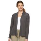 Women's Columbia Meadow Wing Burnout Cardigan, Size: Xs, Dark Grey