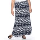 Plus Size French Laundry Printed Maxi Skirt, Women's, Size: 3xl, Blue Other