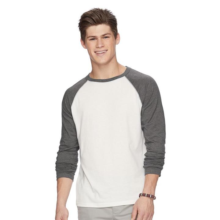Big & Tall Urban Pipeline&reg; Ultimate Raglan Tee, Men's, Size: L Tall, White Oth