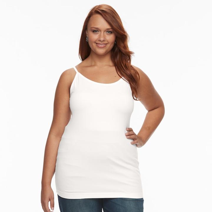 Plus Size Apt. 9&reg; Essential Seamless Camisole, Women's, Size: 3xl, Natural