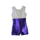 Girls 2-10 Obersee Gymnastics Biketard, Girl's, Size: Small, Purple