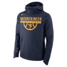 Men's Nike West Virginia Mountaineers Elite Pullover Hoodie, Size: Xxl, Blue (navy)