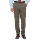 Men's Chaps Classic-fit Performance Pleated Dress Pants, Size: 34x32, Lt Brown