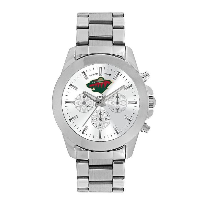 Women's Game Time Minnesota Wild Knockout Watch, Silver