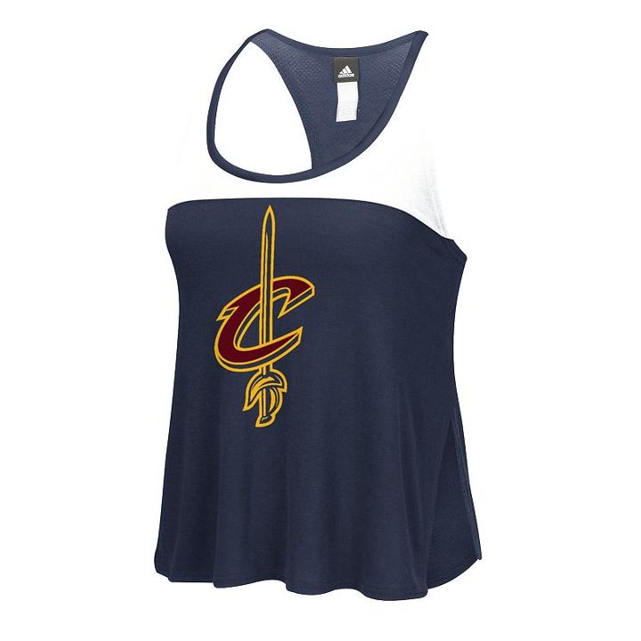 Women's Adidas Cleveland Cavaliers Finished Tank Top, Size: Large, Blue (navy)