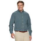 Big & Tall Croft & Barrow&reg; Regular-fit Easy-care Button-down Shirt, Men's, Size: Xl Tall, Dark Green