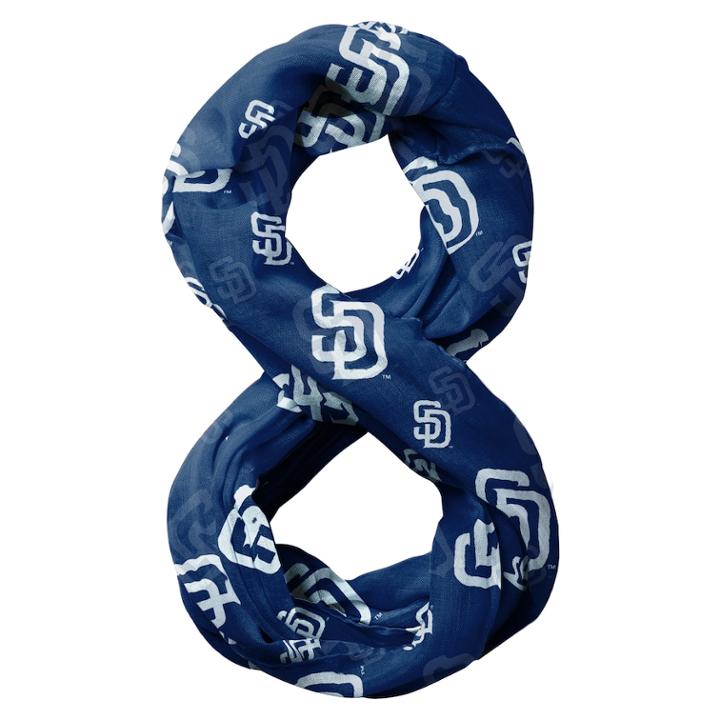 Forever Collectibles San Diego Padres Team Logo Infinity Scarf, Women's, Multicolor