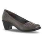 Easy Street Fiona Women's High Heel Loafers, Size: Medium (10), Med Grey