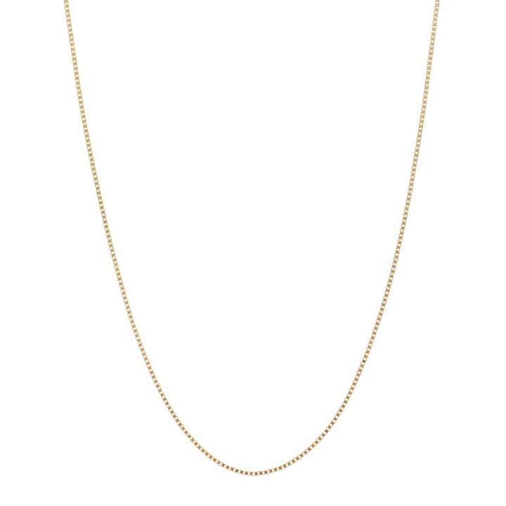 18k Gold Box Chain Necklace, Women's, Size: 20, Yellow