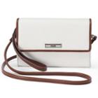 Chaps Margo Fold Over Convertible Wristlet, Women's, White Oth