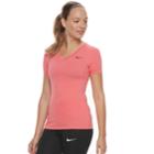 Women's Nike Training Short Sleeve Top, Size: Medium, Brt Orange