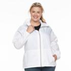 Plus Size Columbia Rain To Fame Hooded Rain Jacket, Women's, Size: 3xl, Natural