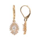 Napier Cubic Zirconia Teardrop Earring, Women's, Gold
