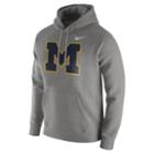 Men's Nike Michigan Wolverines Club Hoodie, Size: Small, Gray