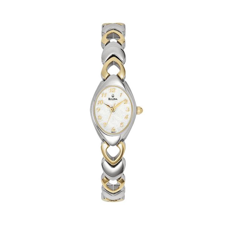 Bulova Women's Dress Two Tone Stainless Steel Watch - 98v02, Multicolor