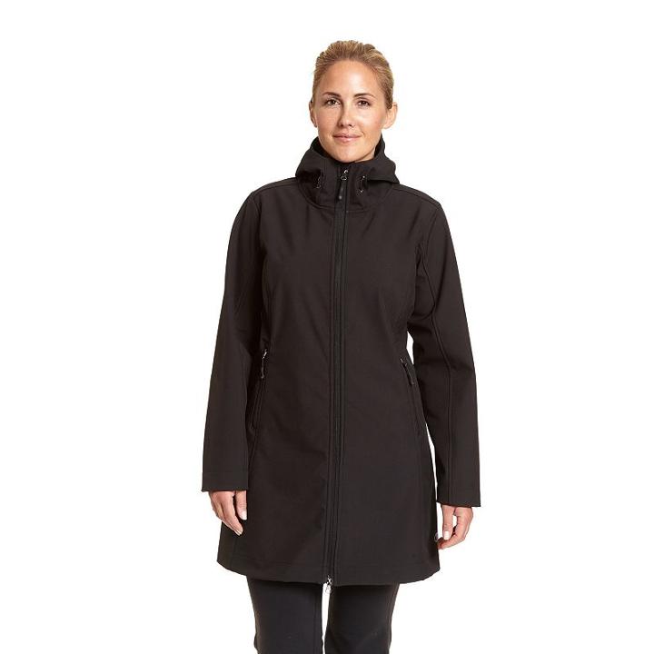 Plus Size Champion Hooded Softshell Jacket, Women's, Size: 2xl, Black