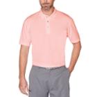 Men's Grand Slam Off Course Slim-fit Textured Golf Polo, Size: Xxl, Dark Pink