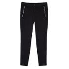 Girls 7-16 Iz Amy Byer Moto Skinny Ponte Pants, Size: Medium, Black