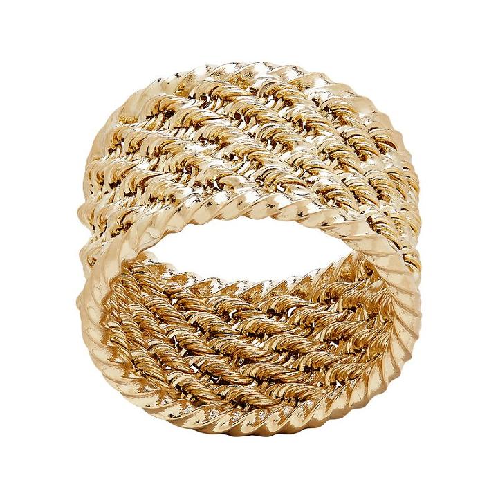 Everlasting Gold 10k Gold Rope Ring, Women's, Size: 7