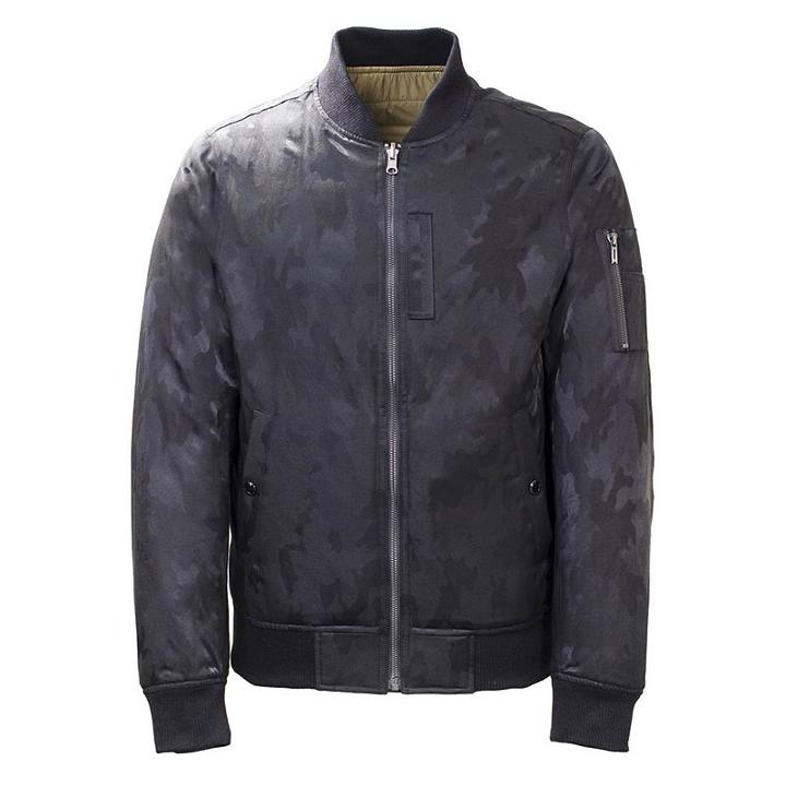 Men's Neo-i By Orobos Modern-fit Reversible Camo Bomber Jacket, Size: Large, Black
