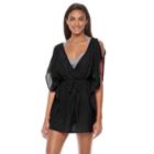 Women's Apt. 9&reg; Cold-shoulder Cover-up, Size: Large, Black