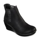 Skechers Rumblers Beam Me Up Women's Wedge Ankle Boots, Size: 7, Grey (charcoal)